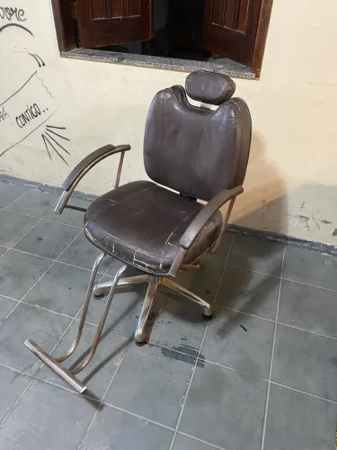 Cadeira barbeiro reclinável