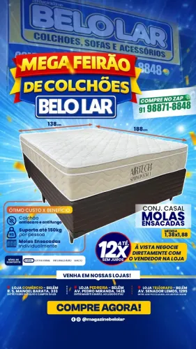 Cama Box Casal Molas Ensacadas