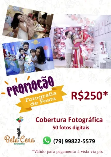 Cobertura Fotográfica de Aniversário Infantil e adulto em Promoção