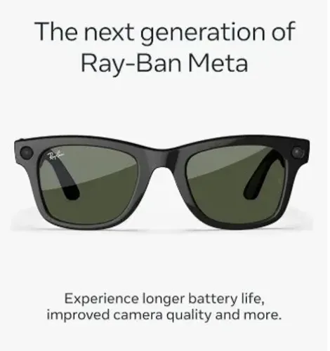 Óculos Ray-Ban Meta Wayfarer NOVO LACRADO NA CAIXA RW4012 GEN 2 Shiny Black S50