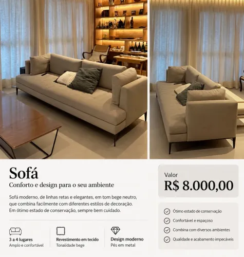 Sofá Brentwood (3 lugares).