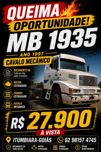 Cavalo Mecânico Mercedes-Benz 1935 Ano 1997 . OPORTUNIDADE