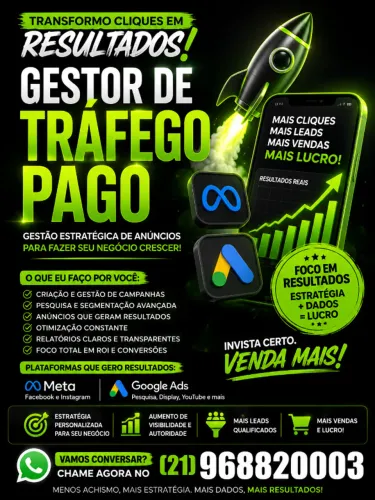 Gestão de tráfego pago e redes sociais