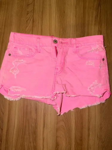 short abercrombie & fitch rosa neon p