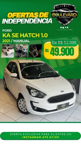 Ford KA 1.0 Se/se Plus Tivct Flex 5P 2021