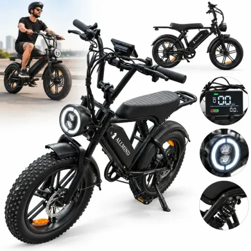 Bicicleta Elétrica 750W Aro 20 Fat Bike Bateria 48V 10,4Ah 7 Marchas Shimano Acele