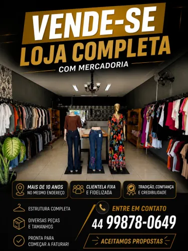Vende se loja completa 
