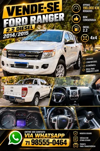 Ford Ranger XLS 2.2 4X4 CD Diesel Mec. 2015