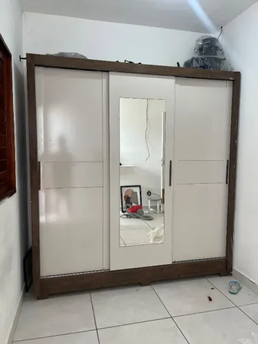 GUARDA ROUPA CASAL - 3 portas + Espelho