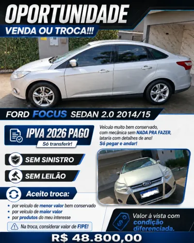 Ford Focus Sedan 2.0 16v/2.0 16V Flex 4P Aut. 2015