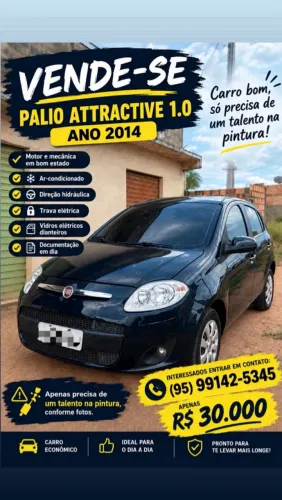 Fiat Palio Attractive 1.0 EVO Fire Flex 8V 5P 2014