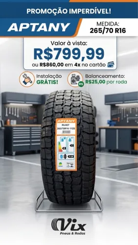 Pneu 265/70R16 novo