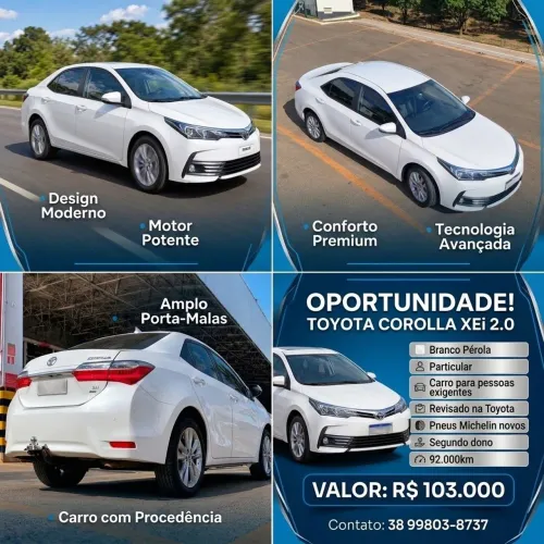 Toyota Corolla XEI 2.0 Flex 16V Aut. 2018