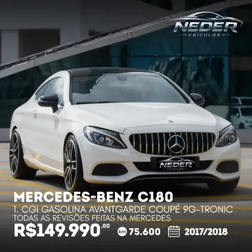 Mercedes-Benz C-180 CGI Coupe Avant. 1.6 TB 16V Aut. 2018