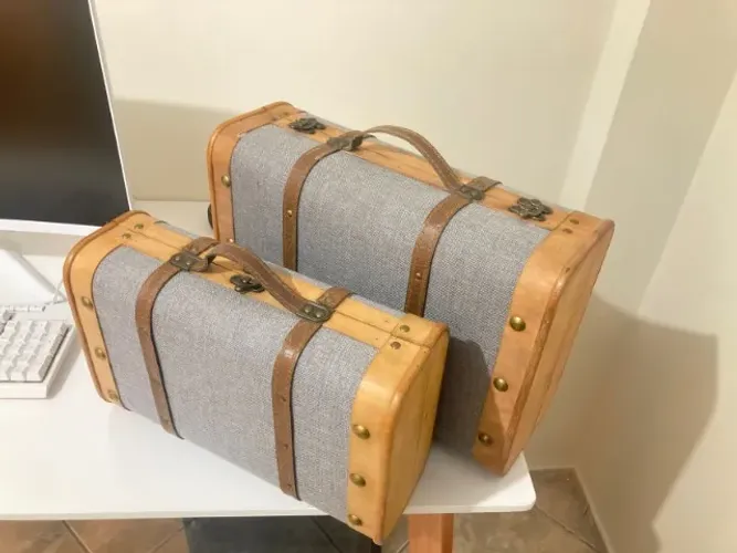 Conjunto Malas de Madeira