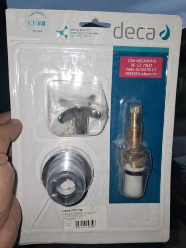 Acabamento para registro pressão com mecanismo mar 1/2 e 3/4 Deca