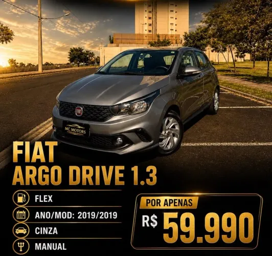 Fiat Argo Drive 1.3 8V Flex 2019