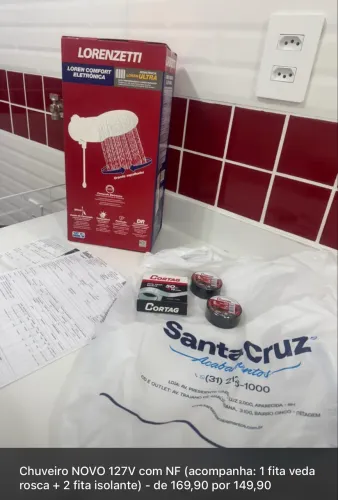 Chuveiro Elétrico 127V NOVO COM NF