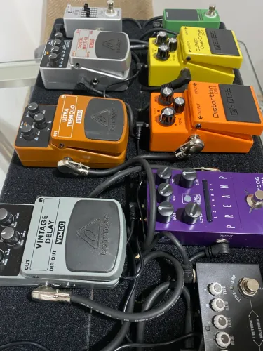 Pedais de guitarra - Pedalboard Completo
