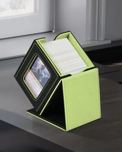 (novo) Commander TCG Deck Box deluxe com tampa removível, caixa para deck de cartas EDH
