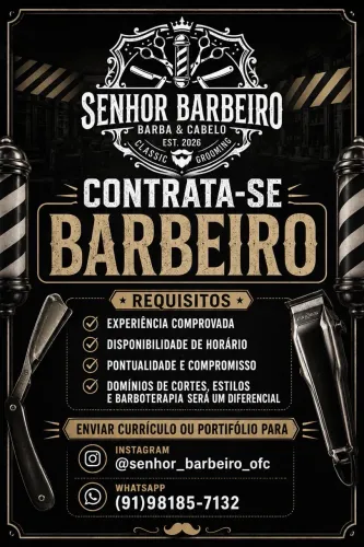 Contata-se Barbeiro