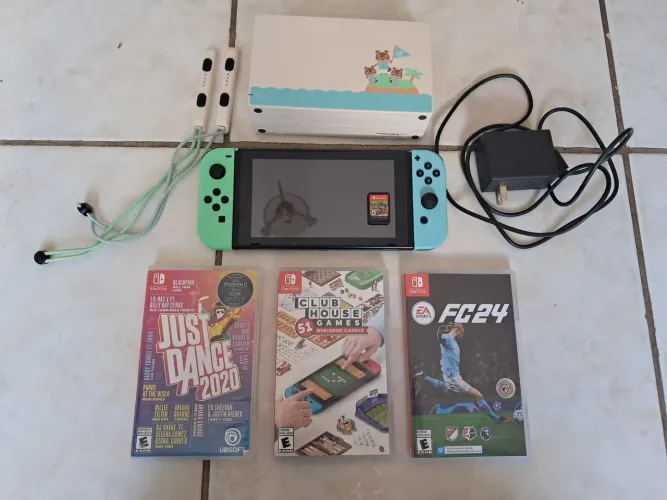 Nintendo Switch Edição Especial Animal Crossing: New Horizons + 4 jogos