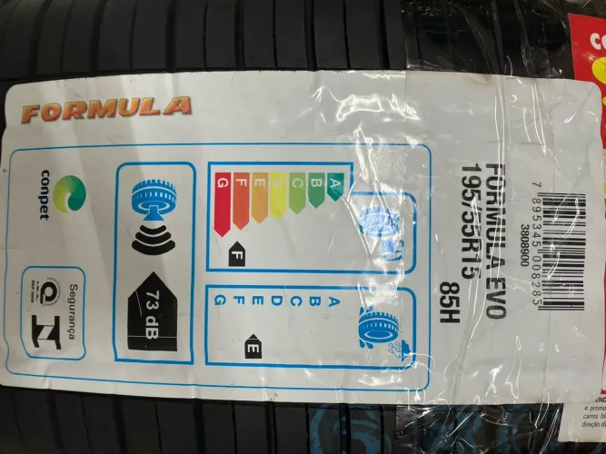Pneu pirelli fórmula Evo 195/55 15 novo apenas 329 reais