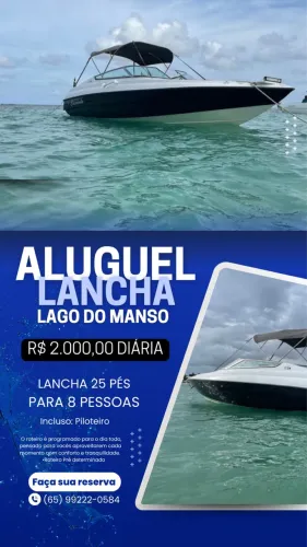 Passeio de Lancha LAGO DO MANSO