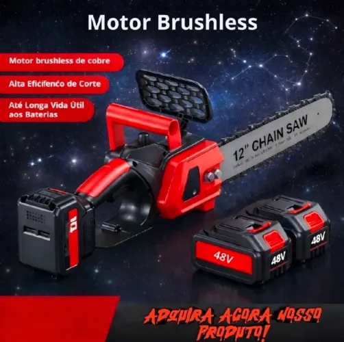 Motosserra 12 polegadas a bateria ( PROMOÇÃO)