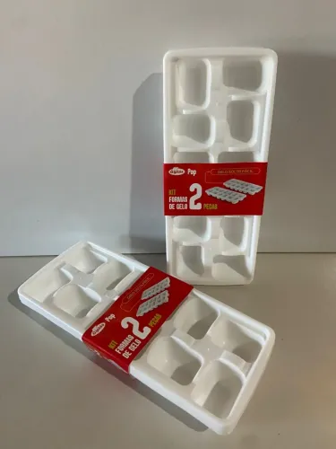 Kit 2 Formas de Gelo Giplás - Praticidade no Seu Dia a Dia!
