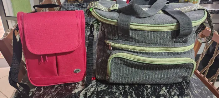 Kit Bolsa natura mamãe e bebê, protetor de mamadeira Nuk