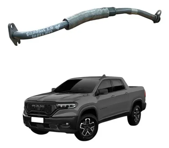 Tubo Dreno Oleo Turbo Ram Rampage 2.0 2022 A 2025 Prata