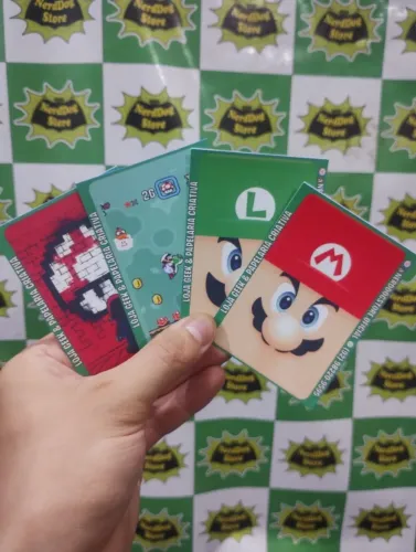 Adesivo Película p Cartões Super Mario Bros (Parte 2) - NerdDog Store - Luigi Game Snes
