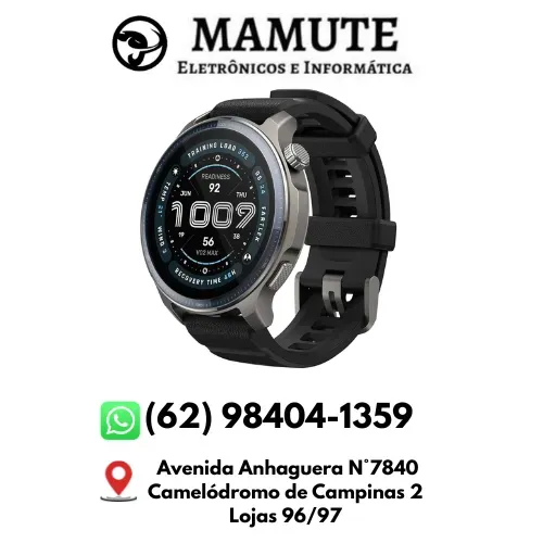 Amazfit Balance 2 Smartwatch Original 2 Pulseiras Smartwatch 47mm AMOLED Display de Vidro
