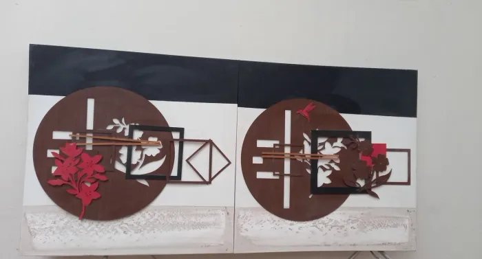 Painel Decorativo em Madeira Artesanal