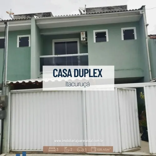 Casa com 3 quartos em Itacuruçá