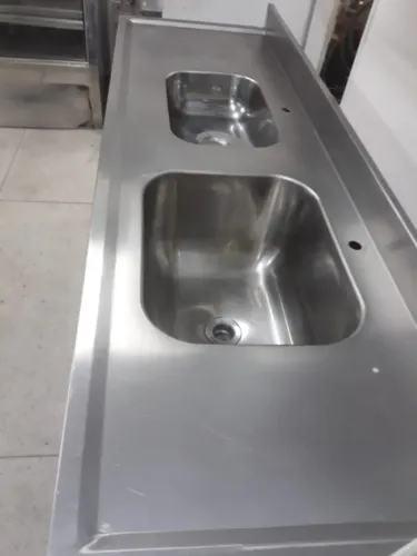 tanque pia em inox sob medida Gelabras 