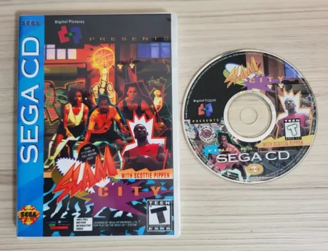 Jogo Slam City Original para Sega CD - MIDIA IMPECAVEL