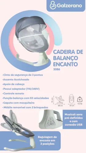 Cadeira de Balanço Automática Galzerano