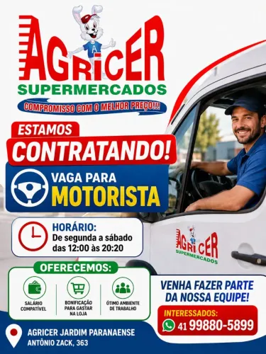 Vaga de motorista