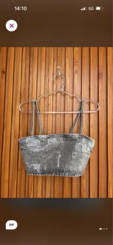 Top cinza - ZARA