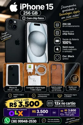 iPhone 15 256GB Black