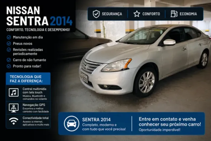 Nissan Sentra S 2.0/ 2.0 Flex Fuel 16V Mec. 2014