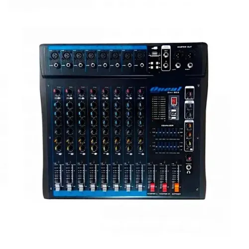 Mesa De Som Oneal 8 Canais Omx 800 Usb Efeito Equalizador Loja Cascadura Rj Omx800