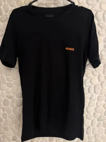 Camiseta preta basica Hugo Boss