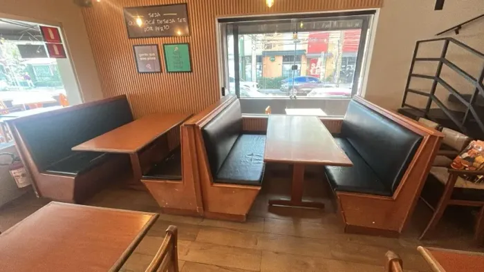 MESAS, CADEIRAS E BOOTHS USADOS PARA RESTAURANTE