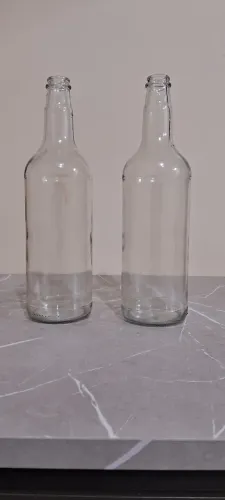 Garrafa vidro transparente 1 litro
