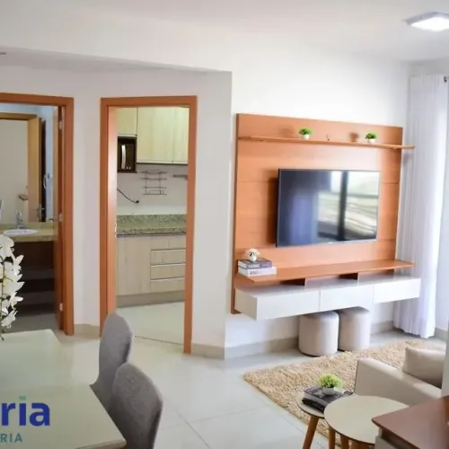 Apartamento mobiliado com 2 quartos para alugar, 81m²- Nova Aliança