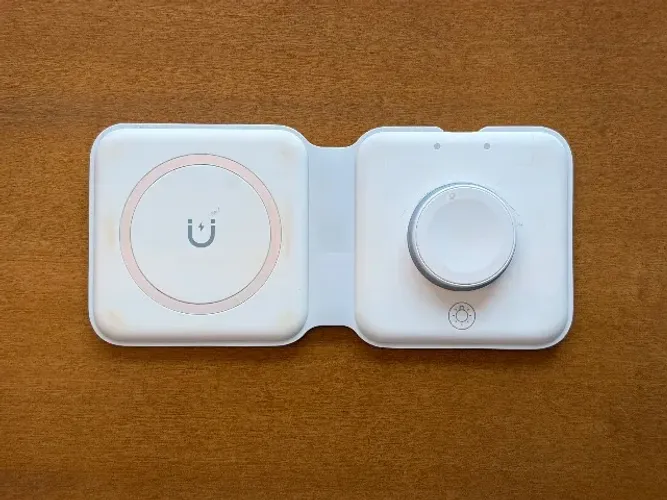 Carregador Essager 2 Em 1 Magnético 15w Qi Sem Fio Dobrável
