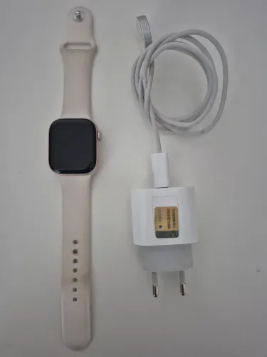 Apple watch 10 gps 42 mm caixa ouro rosa e pulseira Blush Clara